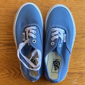 Vans Kids Blue Canvas Shoes